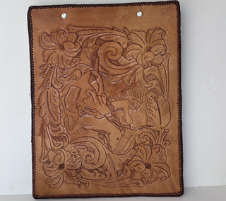 Photo Album - Hand Tooled Leather - Indian on a Horse
