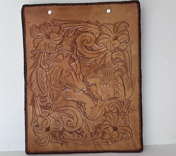Photo Album - Hand Tooled Leather - Indian on a Horse