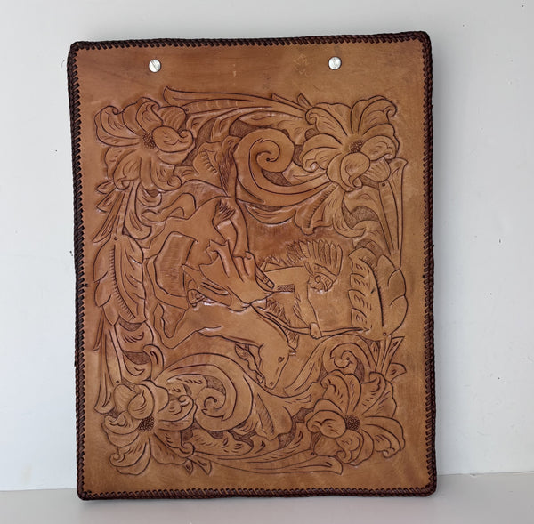 Photo Album - Hand Tooled Leather - Indian on a Horse