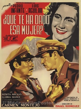 Vintage Mexican Movie Poster - Que Te Ha Dado Esa Mujer?