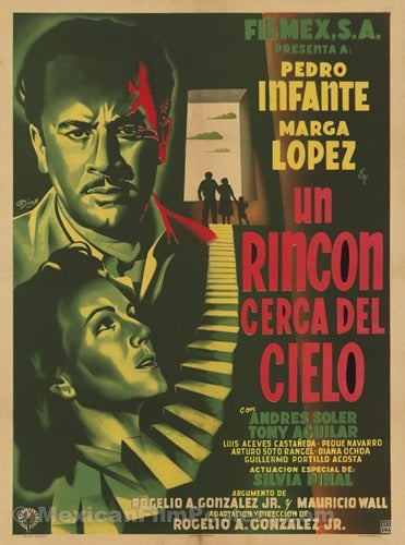 Vintage Mexican Movie Poster - Un Rincon Cerca Del Cielo