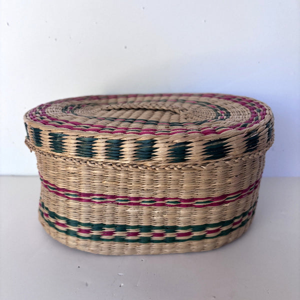 Basket - Oval W/Lid