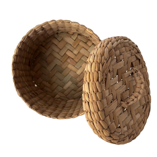 Basket - Handwoven with Lid