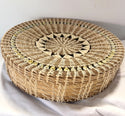 Hand Woven Basket with Beads