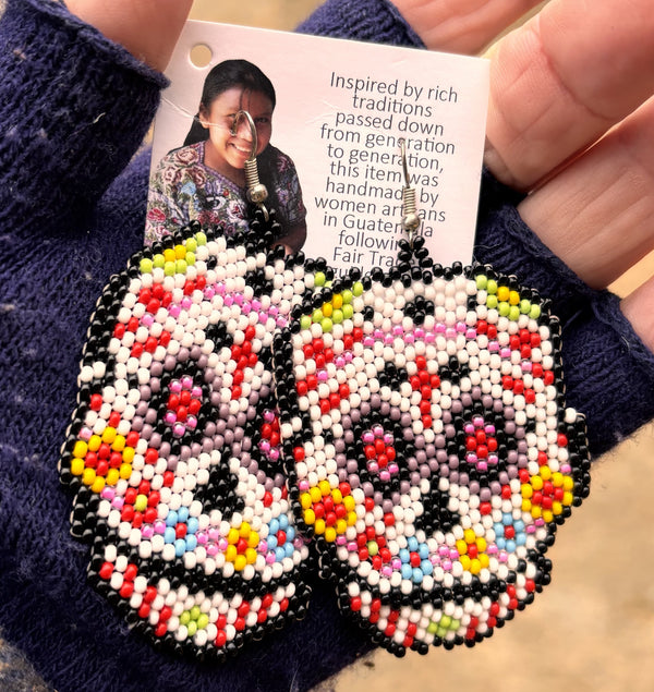 Beaded earrings from Guatamala