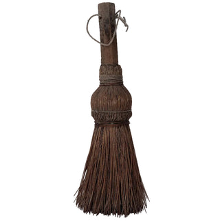 Broom - Antique Primitive Broom Wrapped in Wire