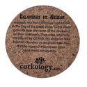 Coasters - Day of the Dead images on stamped cork - Set of 4