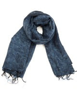 Brushed Woven Shawl - Denim Blue