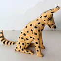Figurine - Dog with Hand - Painted Spots
