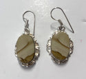 Earrings - Sterling Silver Wild Horse Picture Jasper