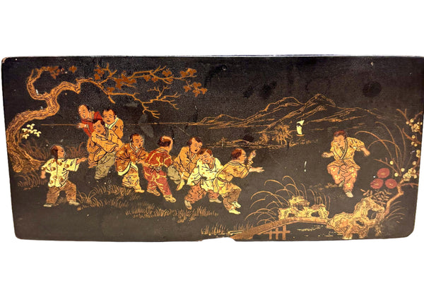 Chinese Writing Box - Black Lacquer