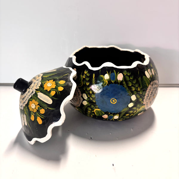 Hand-Painted Lacquered Gourd