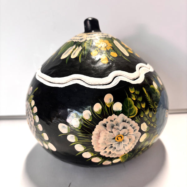 Hand-Painted Lacquered Gourd