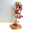 Vintage Huichol Indian Doll in Impressive Ethnic Dress - 3