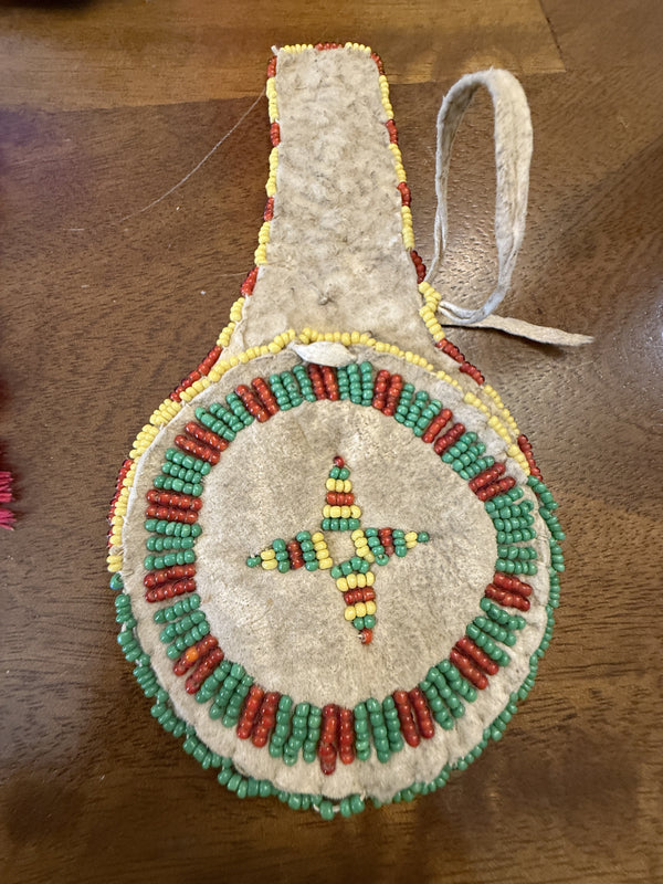 Beaded Indian Pouch - medicine bag