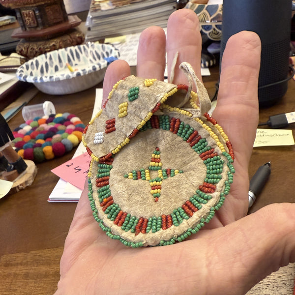 Beaded Indian Pouch - medicine bag
