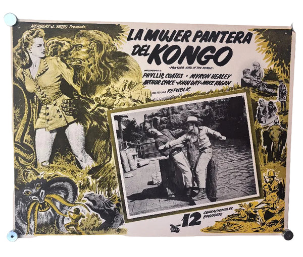 Lobby Card - La Mujer Pantera Del Kongo "Panther Women of the Kongo"