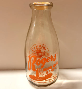 Milk Bottle - Rogers  Rogue River Ranch