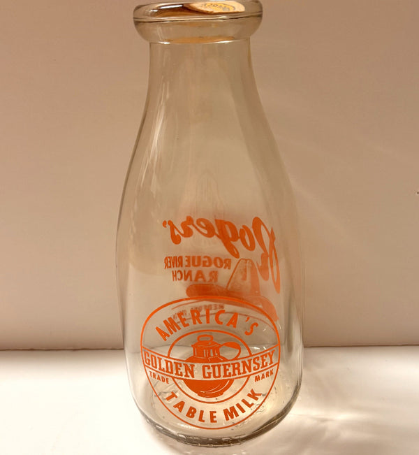 Milk Bottle - Rogers  Rogue River Ranch
