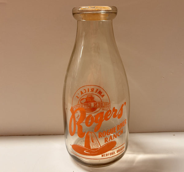 Milk Bottle - Rogers  Rogue River Ranch