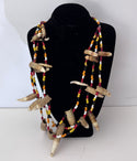 Necklace with Animal Teeth and Beads