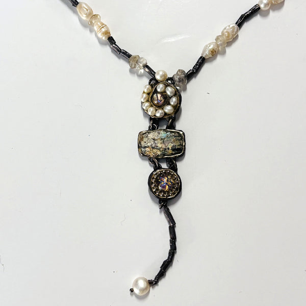 Necklace - With Fresh Water Baroque Pearls