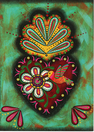 Note Card - Hummingbird Corazon