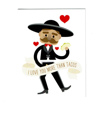 Note Card - "Love You More Than Tacos"