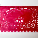 Hand Cut Paper Day of the Dead Papel Picado Banners - Medium
