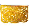Hand Cut Paper Day of the Dead Papel Picado Banners - Medium