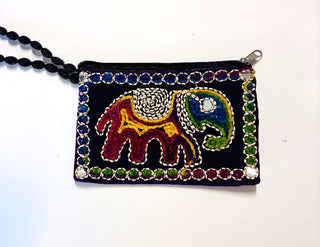 Purse - Zipper Bag Elephant