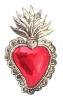 Tin Heart Ornament - Scalloped edge
