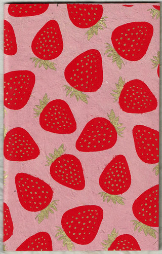 Strawberry Fields Notebook - Handmade from Nepal