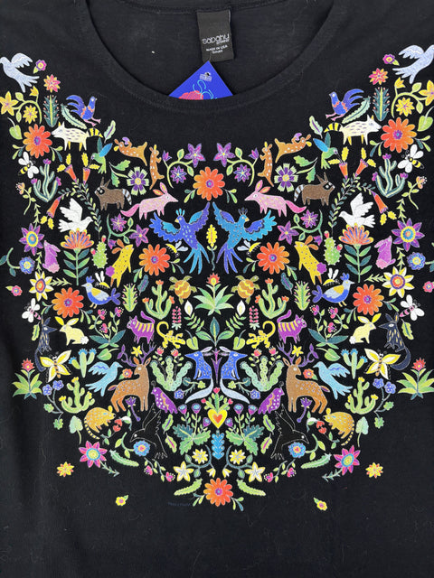 T Shirt -Animal Forest on Black