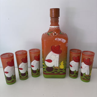 Bottle - Tequilla Bottle w/5 Glasses