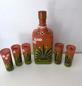 Bottle - Tequilla Bottle w/5 Glasses
