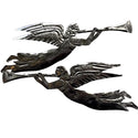 Tin Pair of Angels W/ Trumpets