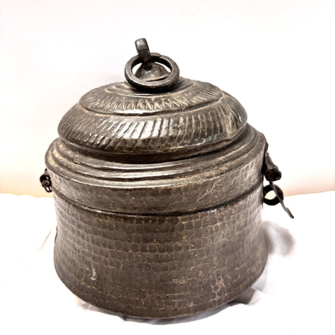 Copper Chippati Canister