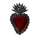 Tin Heart Ornament - Scalloped edge