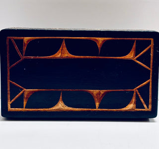 Jungle Wood Carved Trinket Box