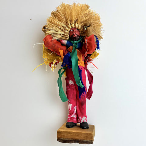 Vintage "Parachico" Folk Art Doll - 0