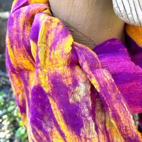 Scarf - Window Pane - Orange and Red - 0