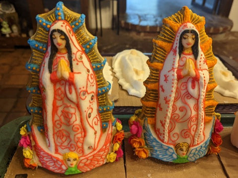 Virgin of Guadalupe Mold - 8 inch tall sugar statue - 0