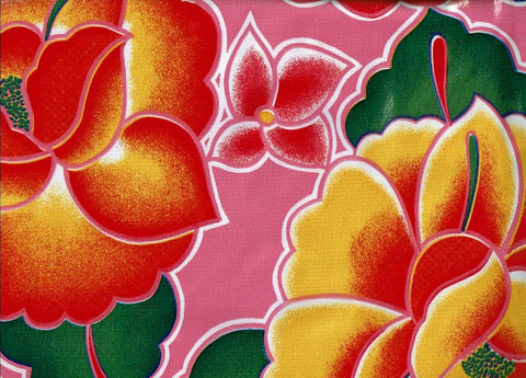 Mexican Oilcloth - Frida on Rosa Mexicana