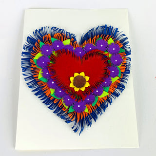 Fringed Heart Note cards