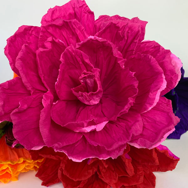 8 inch Paper Miracle Flowers - Dozen
