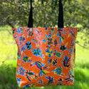 Mexican Oilcloth Market Bag – Animales on Orange