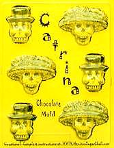 Catrina Chocolate Skull Mold