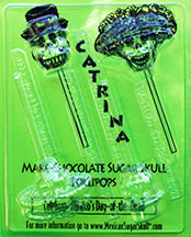 Catrina Sugar Skull Lollipops Mold - Dozen