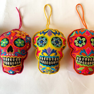 Dientes Dorados Sugar Skull Ornament